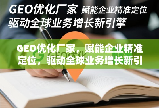 GEO优化厂家，赋能企业精准定位，驱动全球业务增长新引擎
