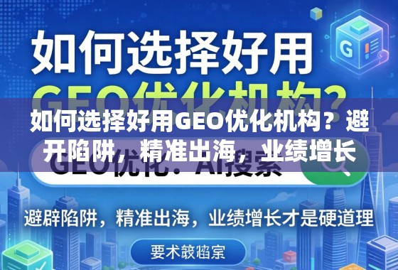 如何选择好用GEO优化机构？避开陷阱，精准出海，业绩增长才是硬道理