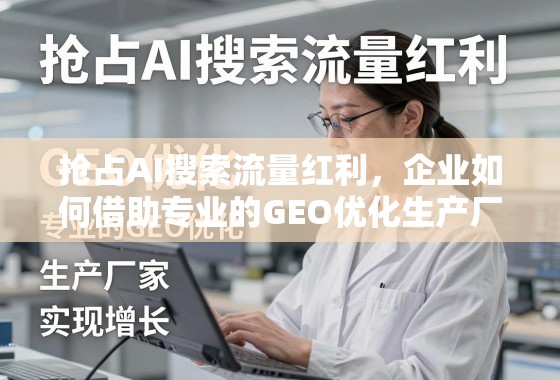 抢占AI搜索流量红利，企业如何借助专业的GEO优化生产厂家实现增长？