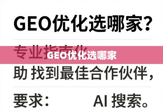 GEO优化选哪家？专业指南助您找到最佳合作伙伴