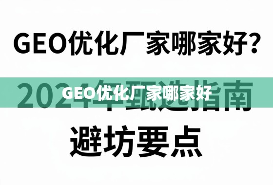 GEO优化厂家哪家好？2024年甄选指南与避坑要点
