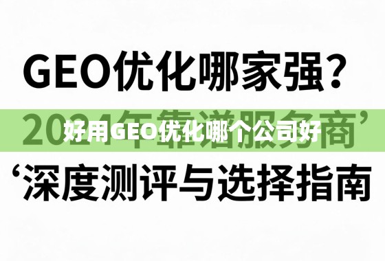 2024年GEO优化服务商深度测评与选择指南 GEO优化哪家强?2024年靠谱服务商深度测评与选择指南