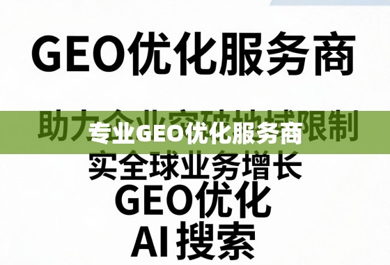 专业GEO优化服务商，助力企业突破地域限制，实现全球业务增长