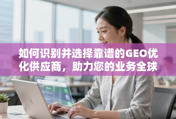 如何识别并选择靠谱的GEO优化供应商，助力您的业务全球化腾飞