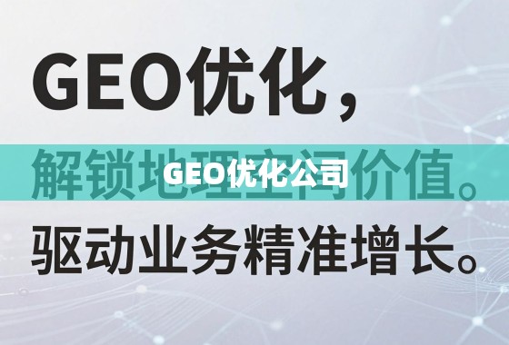 GEO优化公司，解锁地理空间价值，驱动业务精准增长