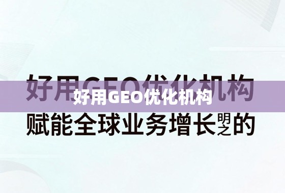 好用GEO优化机构，赋能全球业务增长的明智之选