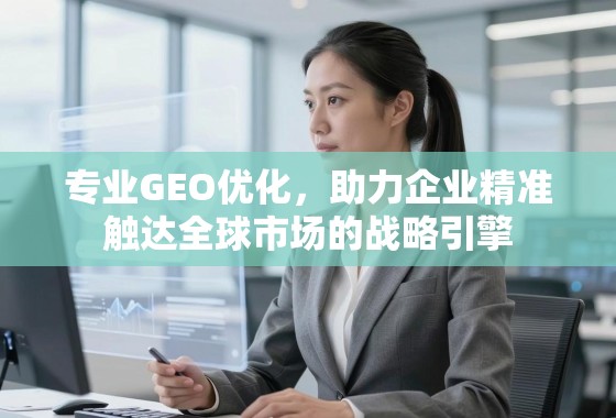 专业GEO优化，助力企业精准触达全球市场的战略引擎