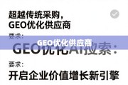 GEO优化供应商，企业价值增长新引擎