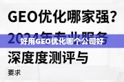 2024年GEO优化服务深度测评与选择指南