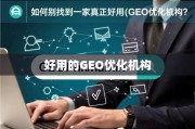 GEO优化机构怎么选？这几点帮你避坑！