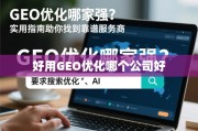GEO优化服务商挑选指南