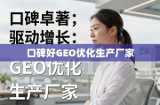 口碑好的GEO优化生产厂家，驱动企业增长的核心引擎