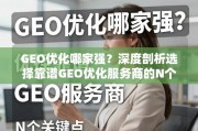 GEO优化服务商选择指南，N个关键点深度剖析
