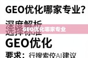 GEO优化怎么选？专业机构深度解析与避坑指南