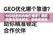 GEO优化机构选择避坑指南与靠谱标准
