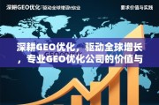 GEO优化，驱动全球增长的专业实践