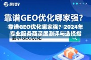 2024年GEO优化服务商深度测评与选择指南