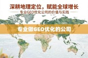 GEO优化，深耕定位赋能全球增长的专业实践