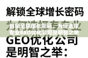 专业GEO优化，解锁全球增长的明智之选