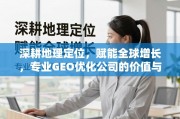 GEO优化，深耕定位赋能全球增长的专业实践