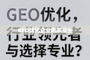 GEO优化企业怎么选？深度解析行业领先者与选择指南