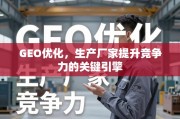 GEO优化，生产厂家竞争力的关键引擎