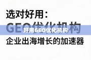 出海企业增长加速器，选对GEO优化机构