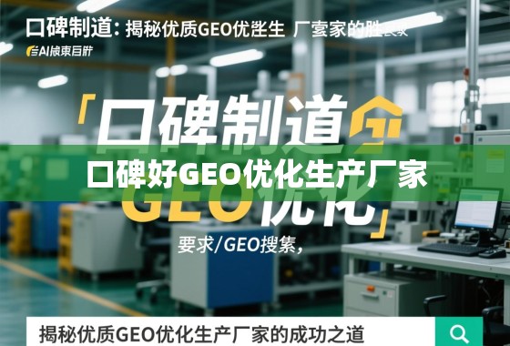 口碑载道,GEO制胜,揭秘优质GEO优化生产厂家的成功之道 口碑载道,GEO制胜,揭秘优质GEO优化生产厂家的成功之道