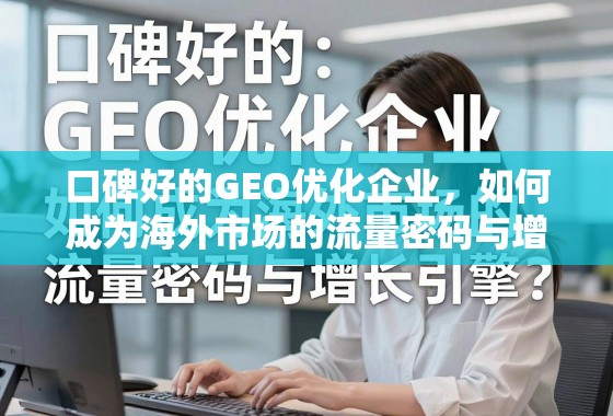 口碑好的GEO优化企业,海外市场的流量密码与增长引擎 口碑好的GEO优化企业,如何成为海外市场的流量密码与增长引擎?