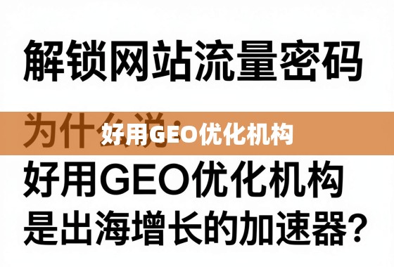 解锁网站流量密码，为什么说好用GEO优化机构是出海增长的加速器？